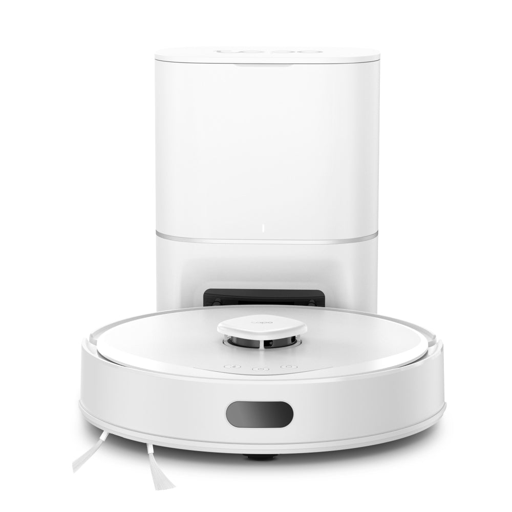 5300Pa Hyper Suction Robot Vacuum & Mop + Smart Auto-Empty Dock, Tapo RV30 Max Plus White