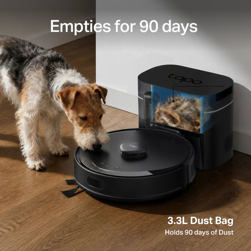 Tapo RV30 Max Plus Gen 2 | Robot Vacuum & Mop + Compact Auto-Empty Dock