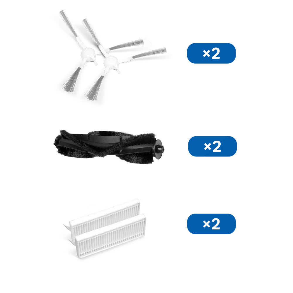 Robot Vacuum Replacement Kit (Brushes and Filter), Tapo RVA100(2-pack)