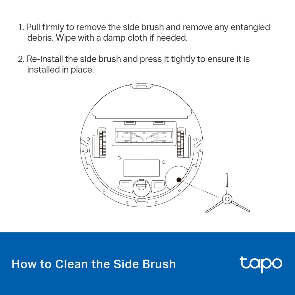 Robot Vacuum Replacement Kit (Brushes and Filter), Tapo RVA100(4-pack)