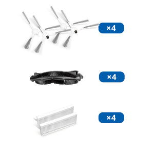Tapo RVA102(4-pack) | Robot Vacuum Replacement Kit (Brushes and Filter)
