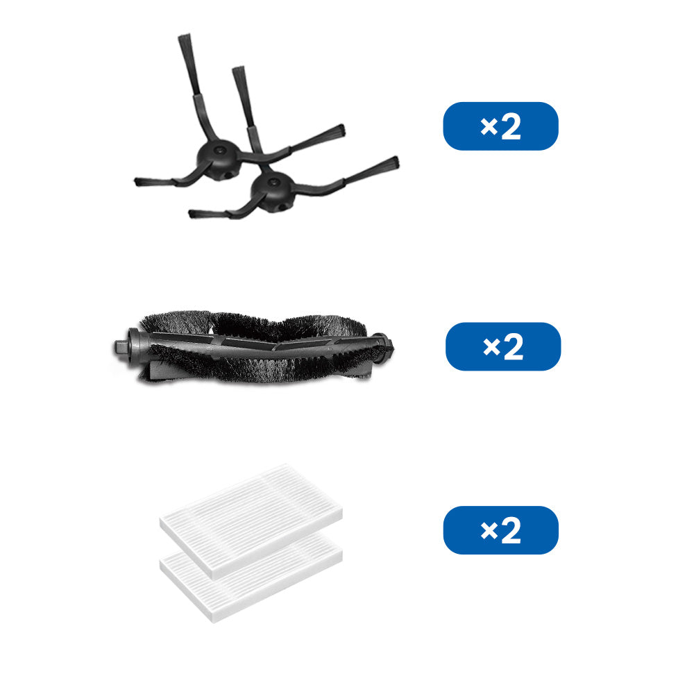 Robot Vacuum Replacement Kit (Brushes and Filter), Tapo RVA105(2-pack)