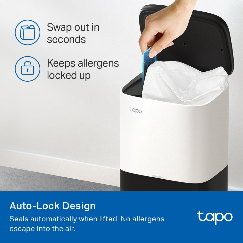 8-months Value Pack: Robot Vacuum Disposable Dust Bags, 12 Packs, Tapo RVA200(4-pack)