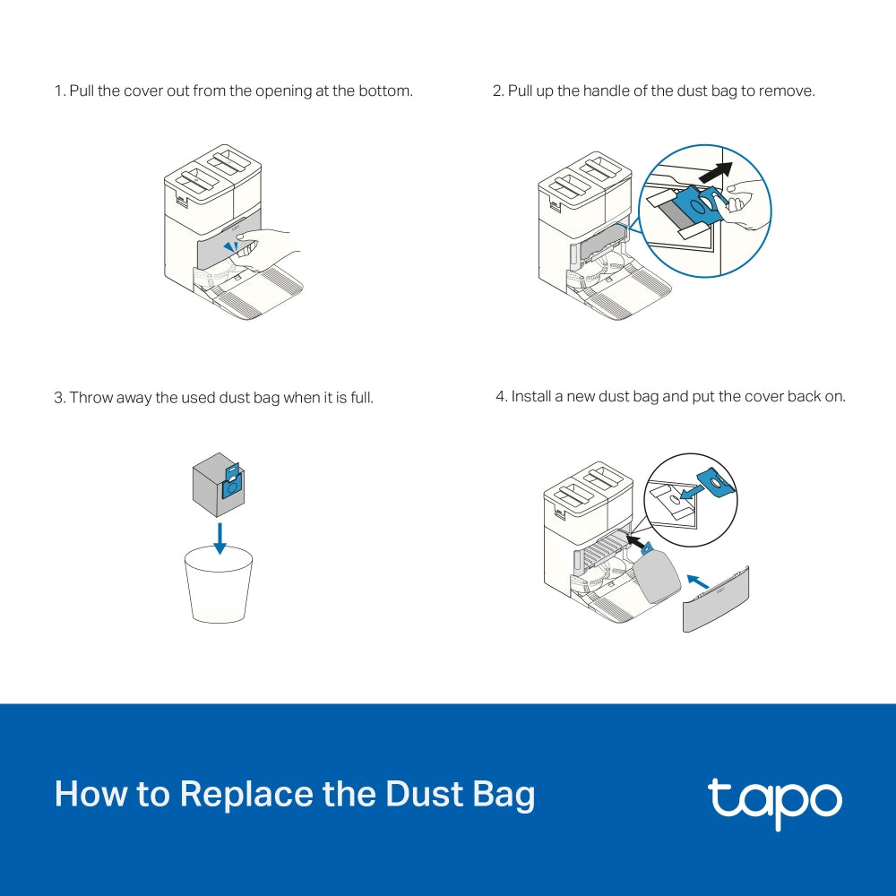 Tapo RVA210 | Tapo Robot Vacuum Disposable Dust Bag (5 Pcs)
