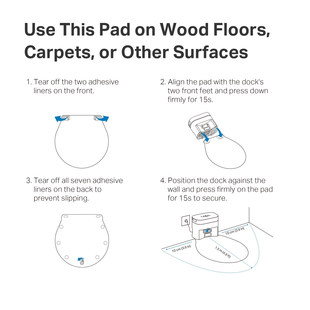 Tapo RVA412 | Tapo Robot Vacuum Waterproof Mat