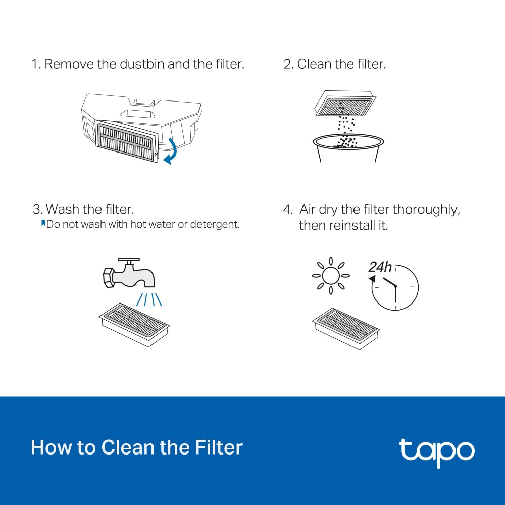 Tapo RVA520 | Tapo Robot Vacuum Replacement Kit