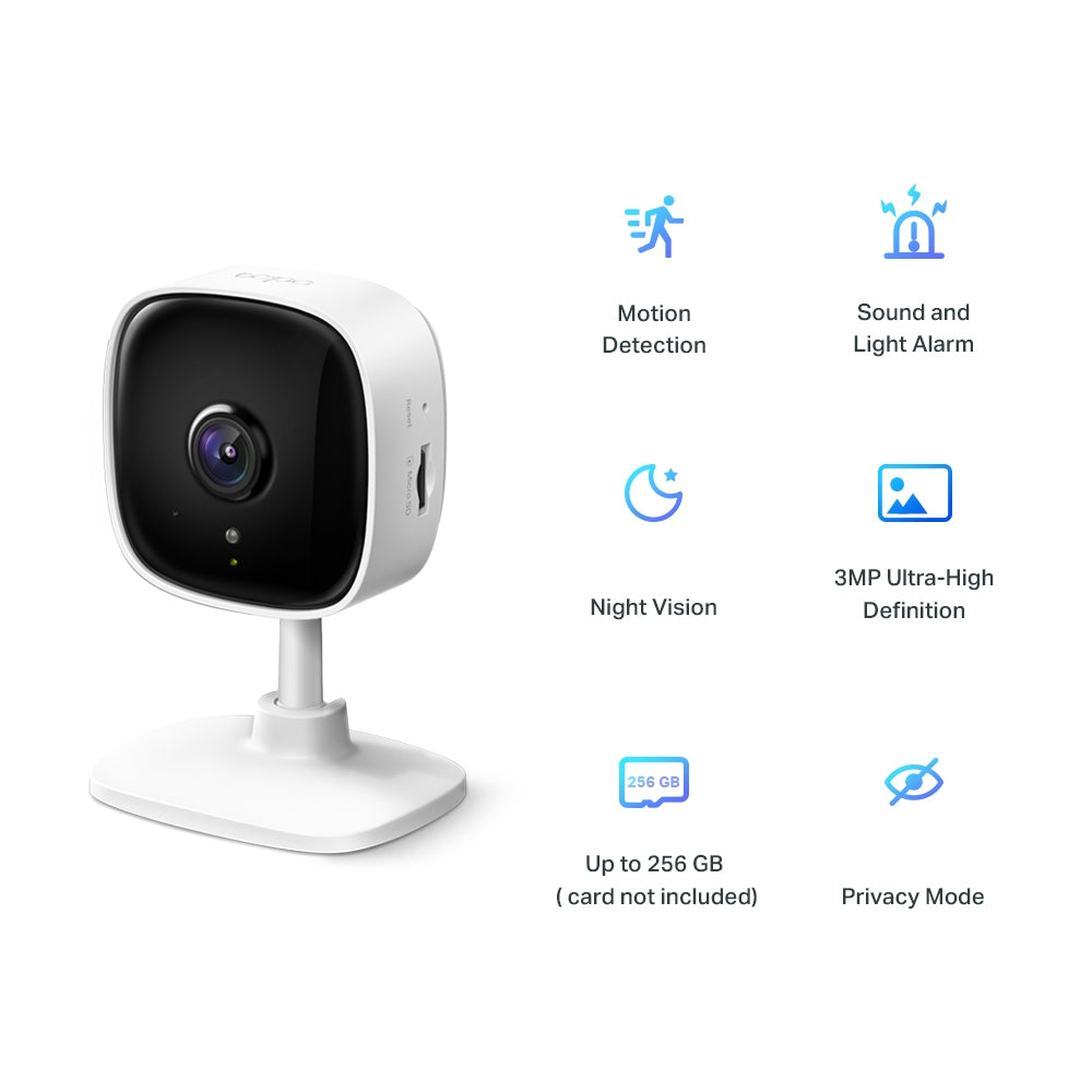 Tapo C110 | Home Security Wi-Fi Camera, 2K 3MP, Night Vision