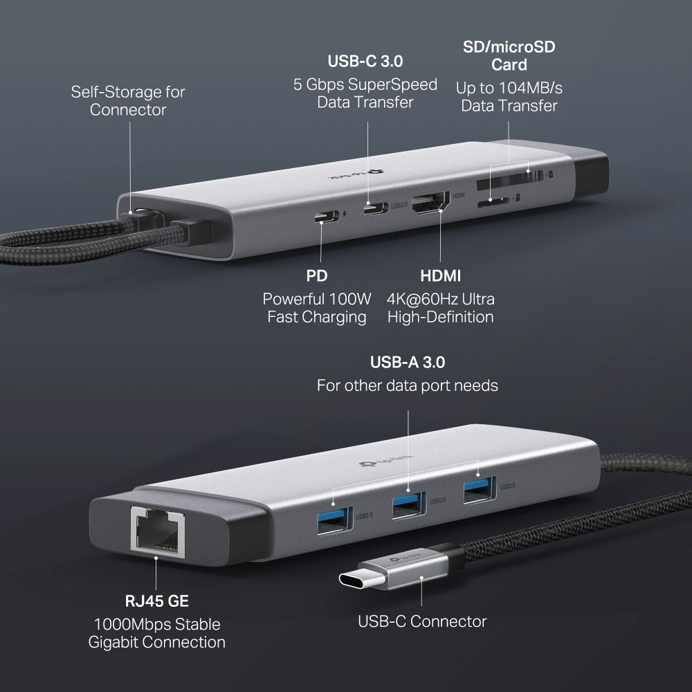 UH9120C (2-pack) | USB Type-C 9 in 1 Hub
