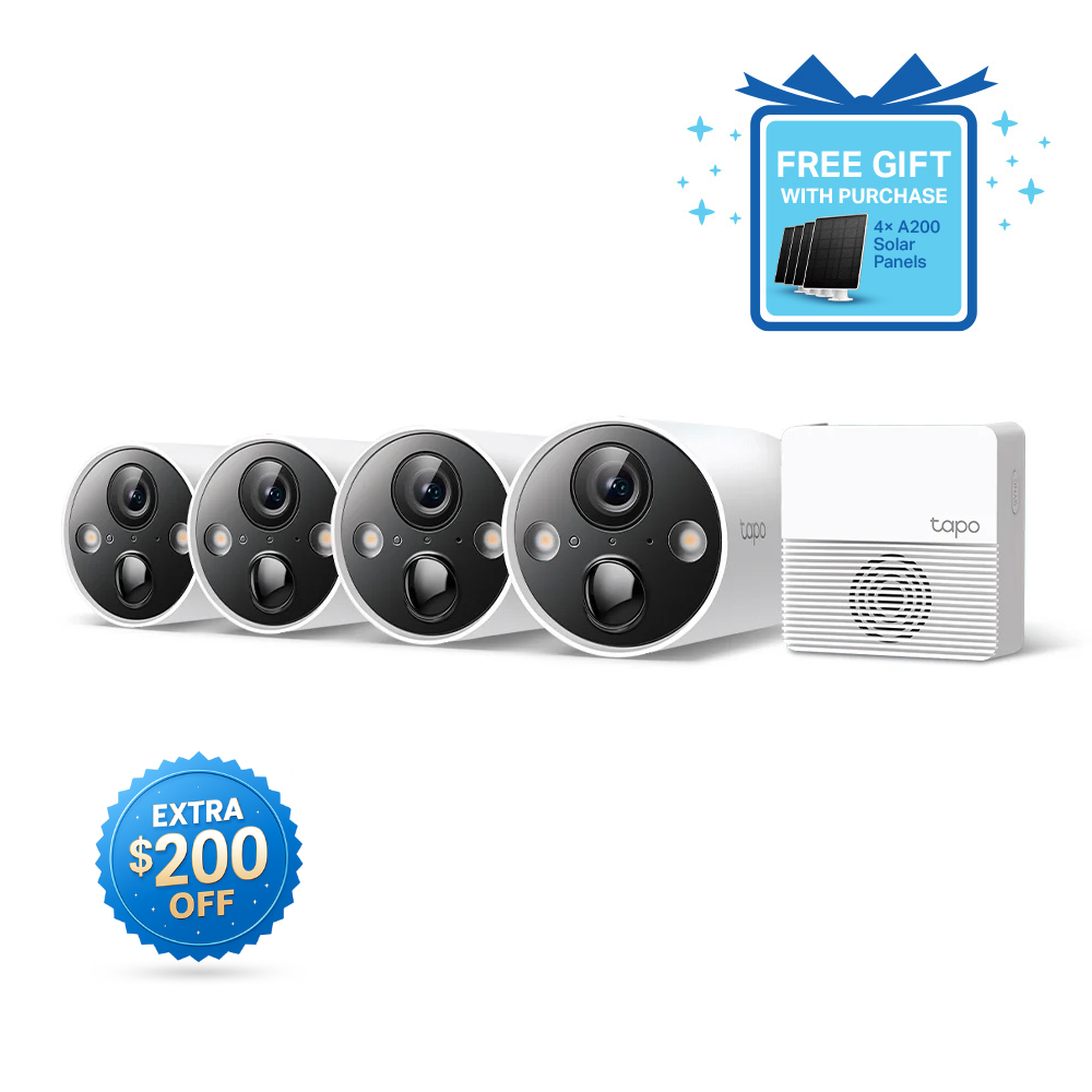 Tapo C420S4 | Smart Wire-Free Security Camera System, 4-Camera System