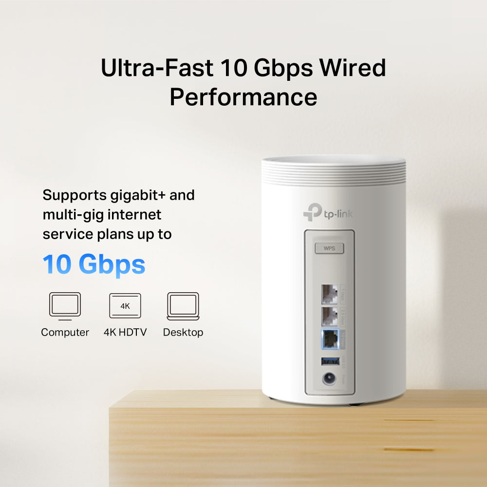 Deco BE68 (3-pack) | BE14000 Tri-Band Whole Home Mesh Wi-Fi 7 System